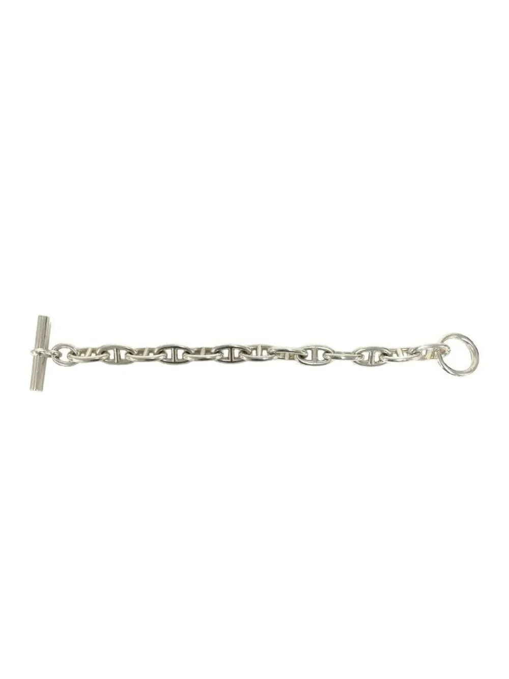 Hermes Chaine D'ancre GM 13 Frame Bracelet 925 Sterling Silver